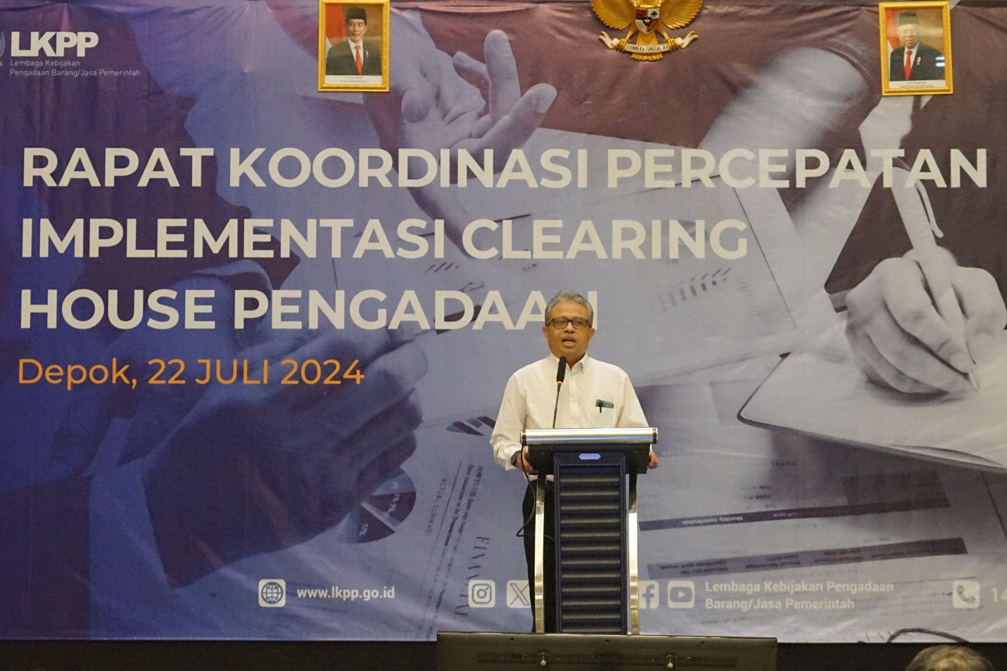 http://lkpp.go.id./Pertajam Tata Kelola Pengadaan Barang/Jasa, LKPP dorong Percepatan Implementasi Clearing House pengadaan